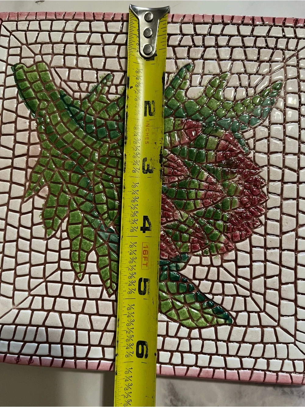 Pier 1 Mosiac Artichoke Trivet Made in Italy